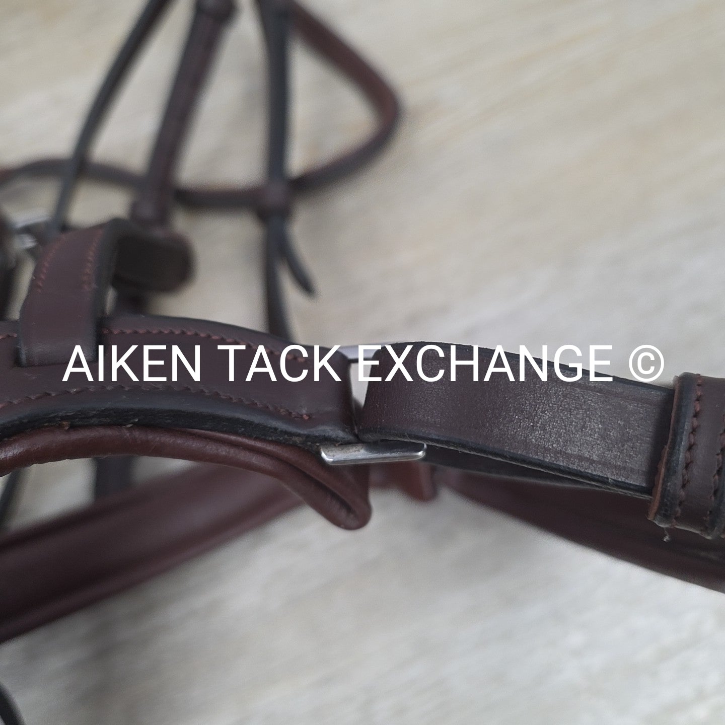 Montar Fair Bridle with Removable Flash, No Reins, Brown, Size Full