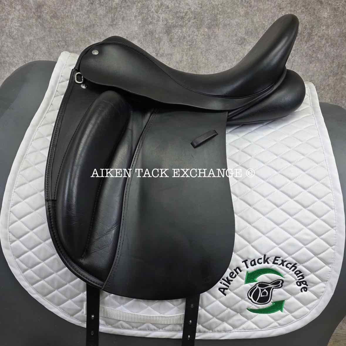 2014 Custom Saddlery Signature Wolfgang Solo Dressage Saddle, 17.5" Seat, Adjustable Tree, Wool Flocked Panels