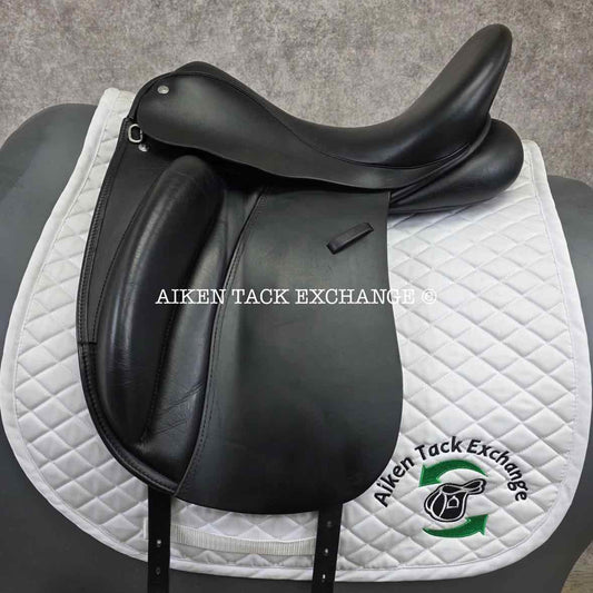 2014 Custom Saddlery Signature Wolfgang Solo Dressage Saddle, 17.5" Seat, Adjustable Tree, Wool Flocked Panels