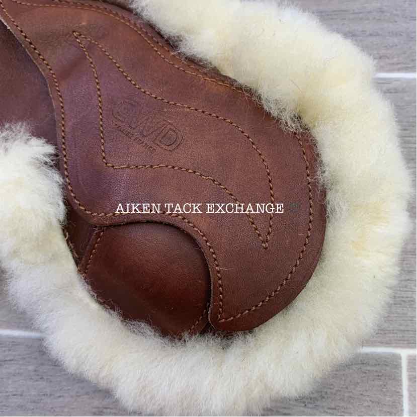 CWD Sheepskin Lined Leather Hind Fetlock Boots, Brown, Size 1 - Pony