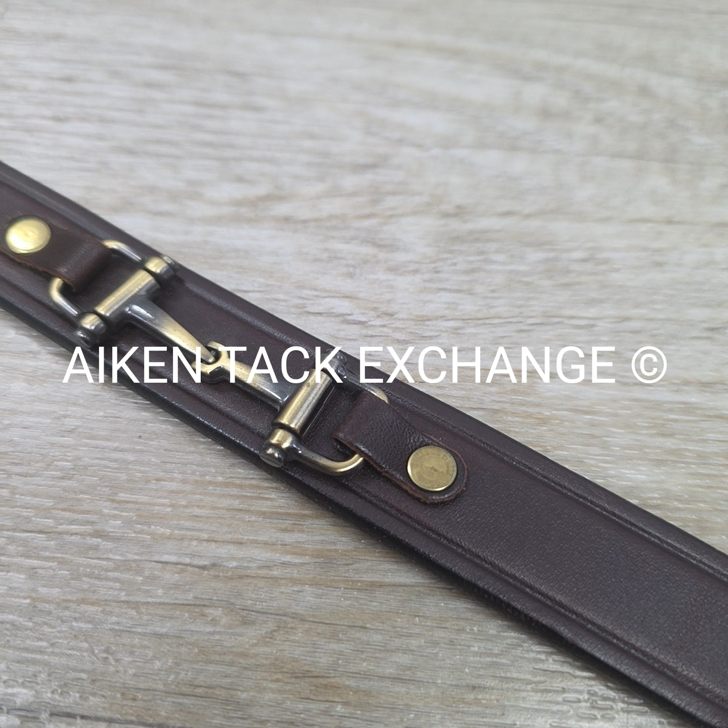 Tory Leather Snaffle Bit Belt, Brown, 34