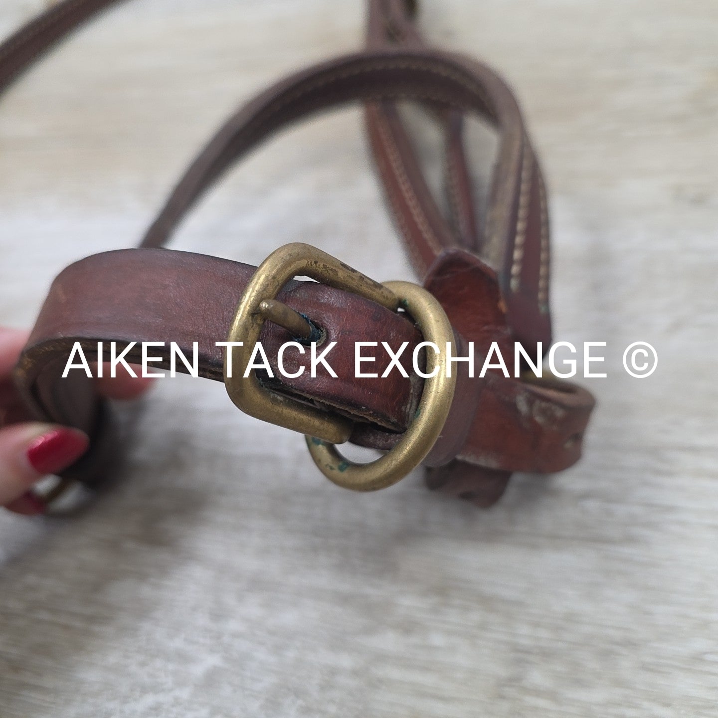 Walsh Leather Grooming Halter, Brown, Size Full