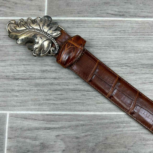 Brighton Belt, Brown, Size Medium