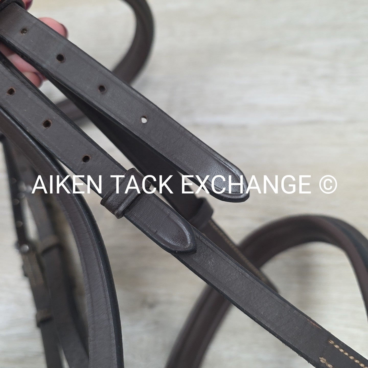 Monocrown Fancy Stitched Bridle, No Reins, Brown, Size Full