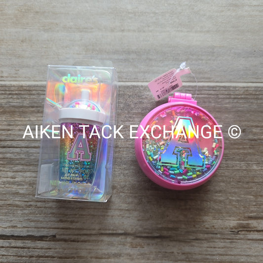 Claire's Lip Balm & Brush Set - Letter A