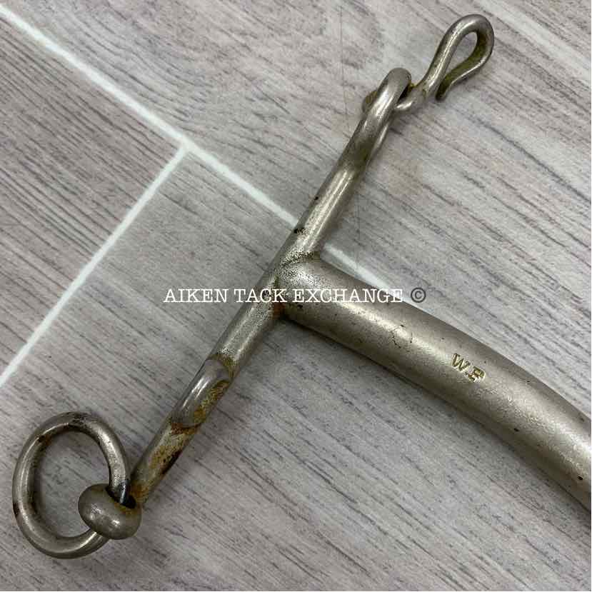 W.F. Plated Mullen Mouth Weymouth Bit 5"