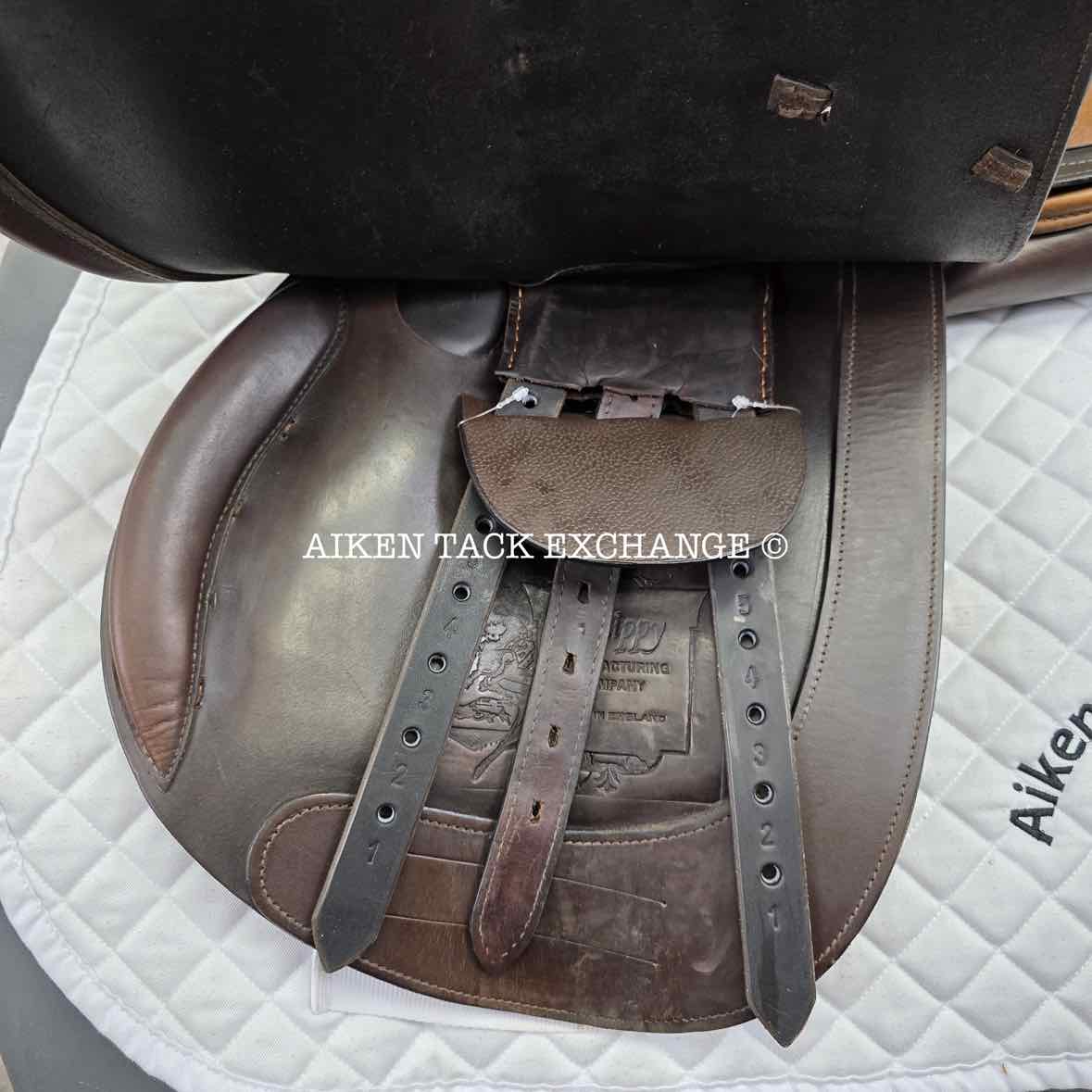 Whippy English Saddle, 17" Seat, Medium Tree, Foam Panels
