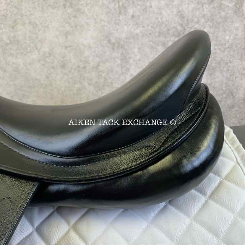 2017 Prestige Passion K Monoflap Dressage Saddle, 17" Seat, 33 Tree - M/MW, Wool Flocked Panels