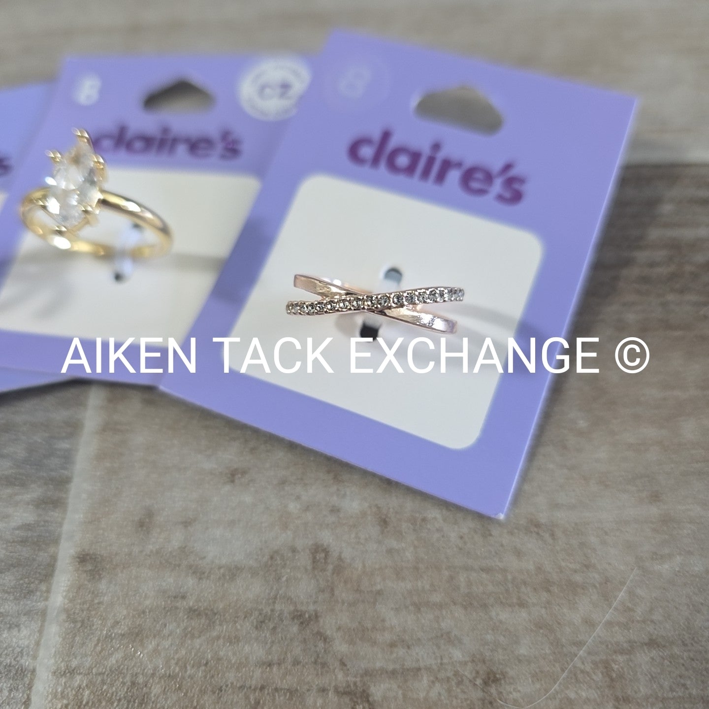 Claire's Rings (3) - Size 8