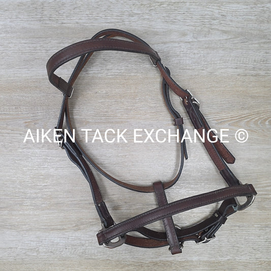 Weaver Leather Halter Bridle, Missing Cheek Pieces, Brown, Size Full