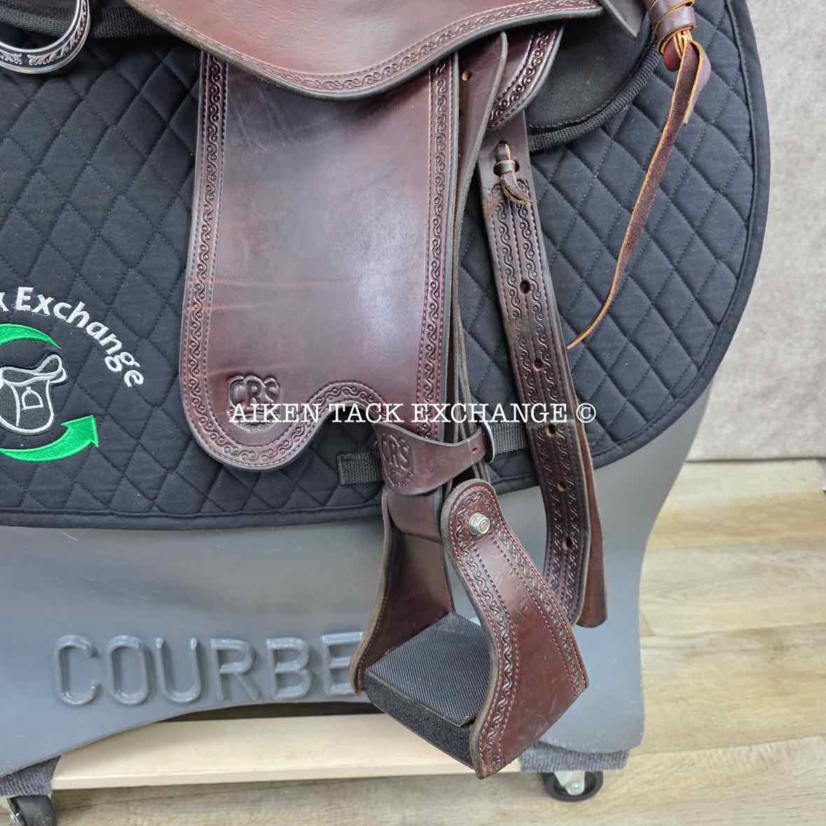 2020 Crest Ridge Saddlery Crusade Lite Western Saddle, 17" Seat, Wide Tree - Full QH Bars