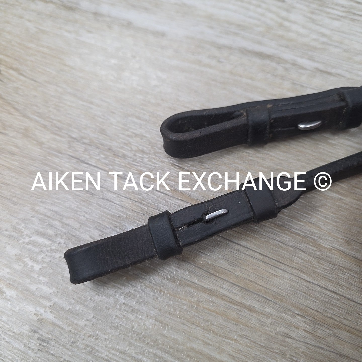 Rolled Leather Curb Reins