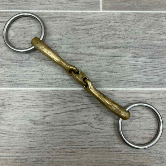 Herm Sprenger Dynamic RS KK Ultra Aurigan Double Joint Loose Ring Bradoon Bit 6"