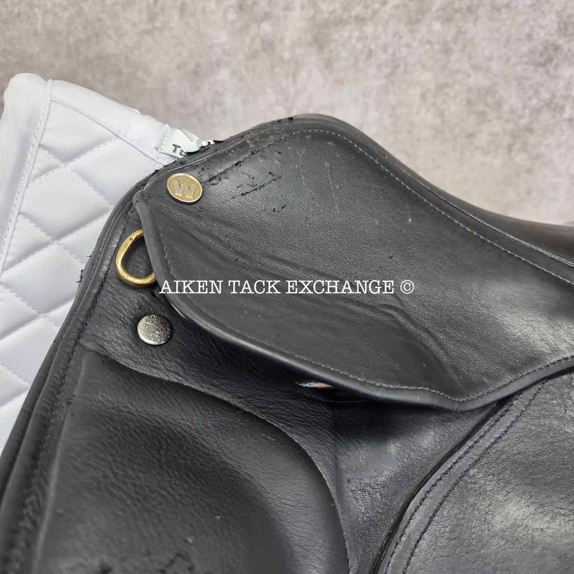 **SOLD** Warendorf Monoflap Dressage Saddle, 18" Seat, Short Flap, Medium Tree, Wool