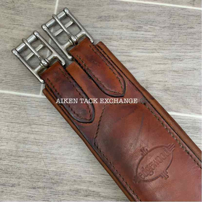 Edgewood Padded Leather Girth, Brown, 50"