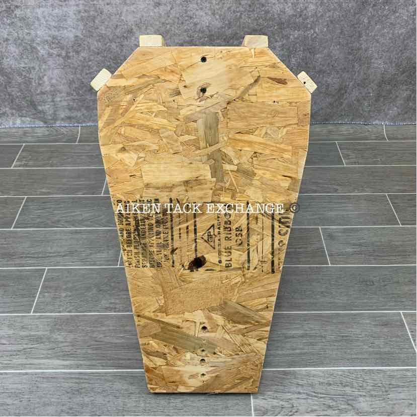 Wooden Wall-Mount Western Saddle Rack