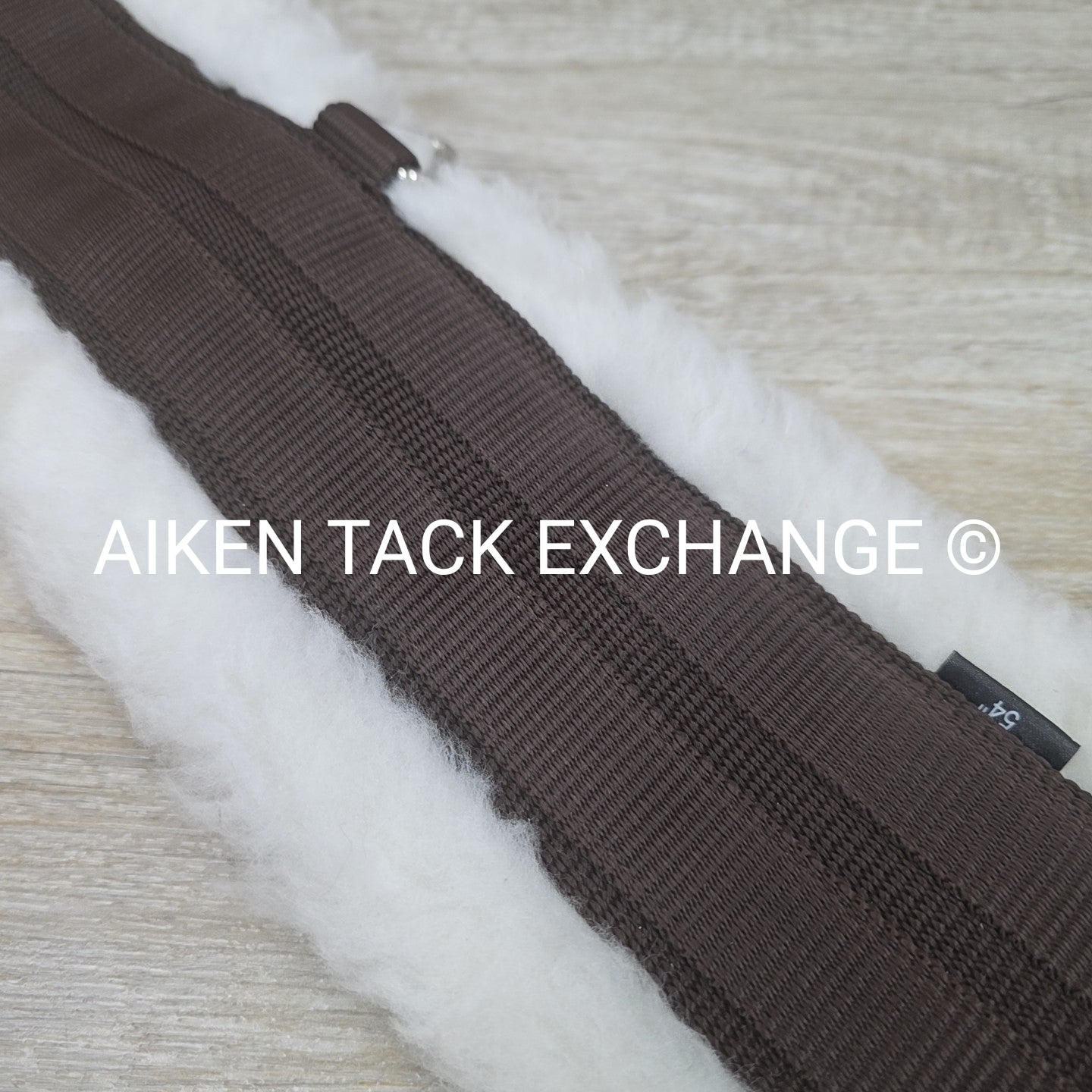 Dover Saddlery Fleece Girth with Double End Elastic, Brown, 54"