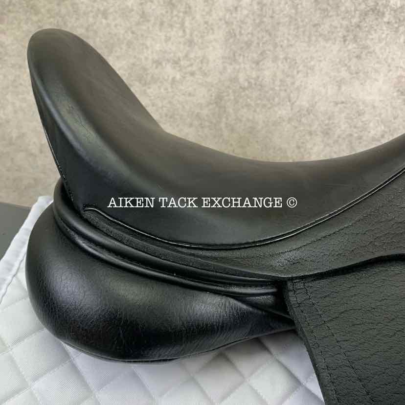 2017 Custom Saddlery Laguna XR Monoflap Dressage Saddle, 18" Seat, Adjustable Tree, Wool Flocked Panels