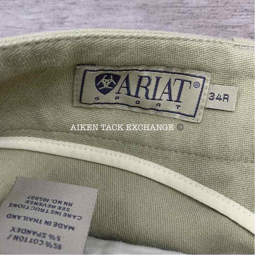 Ariat Sport Knee Patch Breeches, Size 34 R