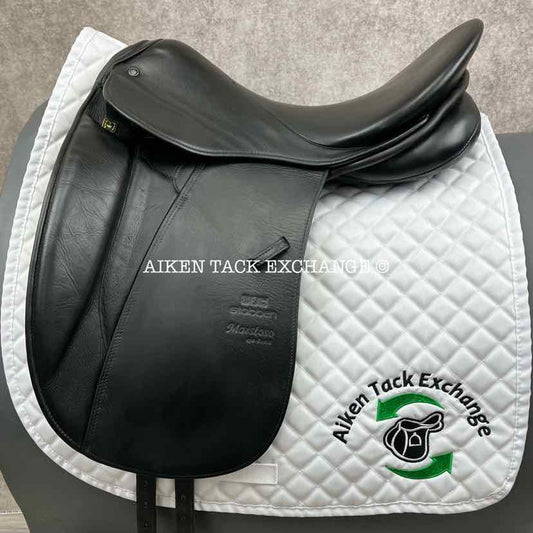 **SOLD** 2005 Stubben Maestoso Deluxe Dressage Saddle, 18" Seat, 32cm Tree - W/XW, Wool Flocked Panels