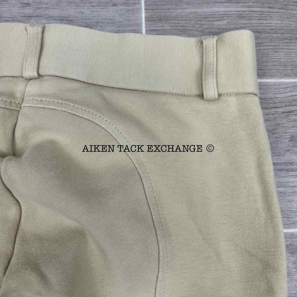Dover Saddlery Riding Sport Silicone Grip Knee Patch Breeches, Size 14