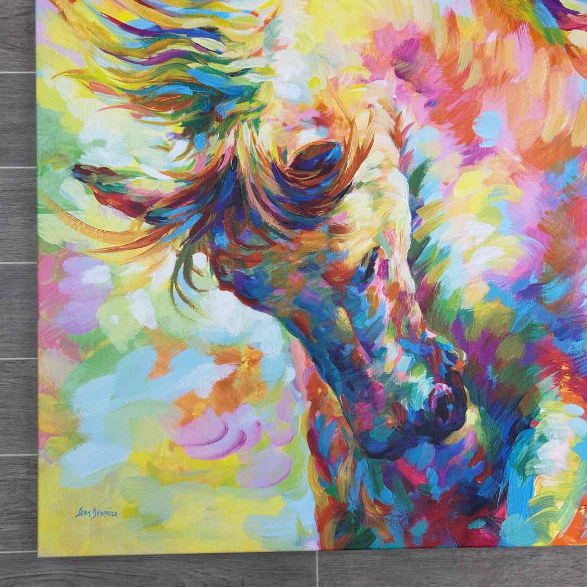 "Brave Horse" by Leon Devenice Canvas Print, 32" x 48"