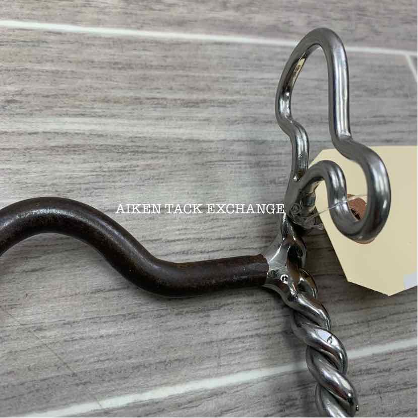Ported Sweet Iron Mullen Mouth Shank Bit 5"