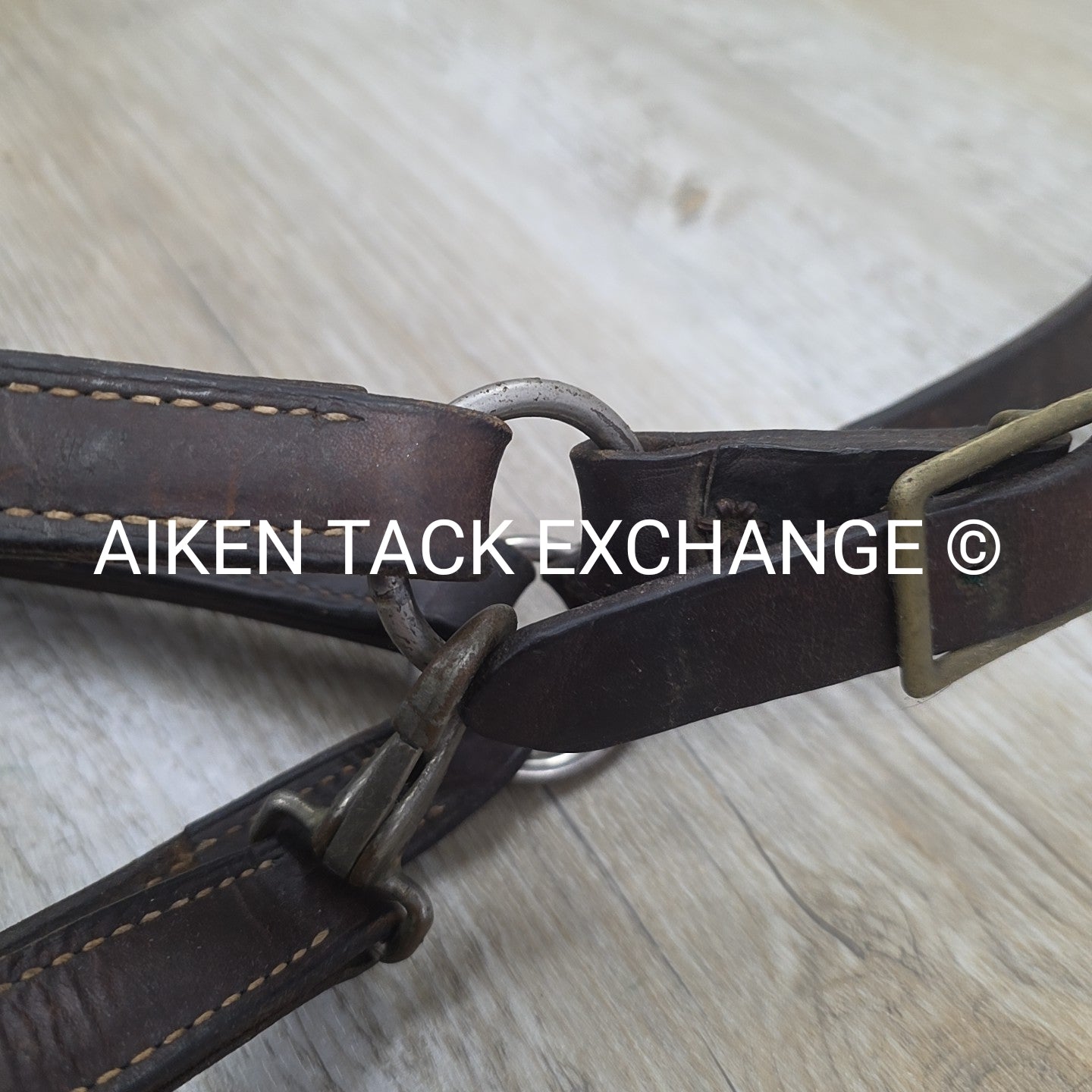 BARGAIN BUNDLE: 2 Leather Halters, Brown, Size Full