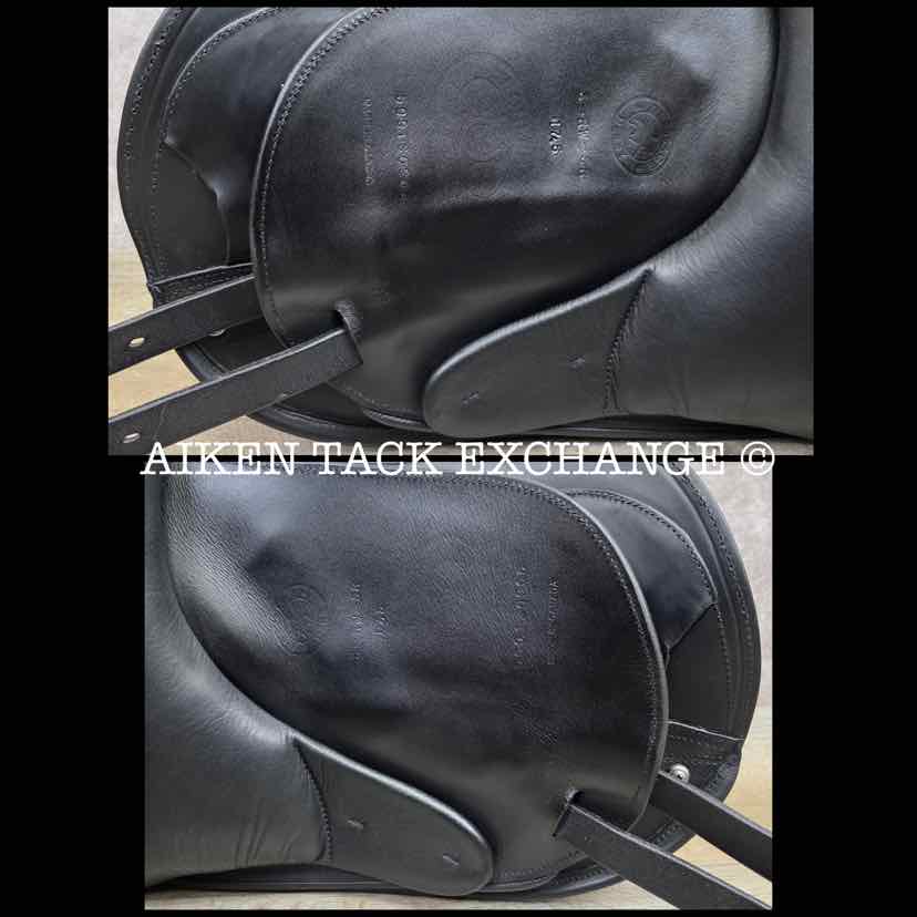 2005 Schleese Derby Dressage Saddle, 17.5" Seat, Adjustable AdapTree, Wool Flocked Panels