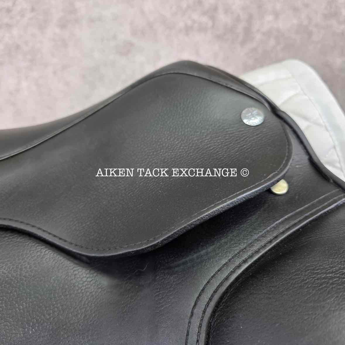 2020 Patrick Juno Monoflap Dressage Saddle, 17.5" Seat, Medium Wide Tree, Wool Flocked Panels