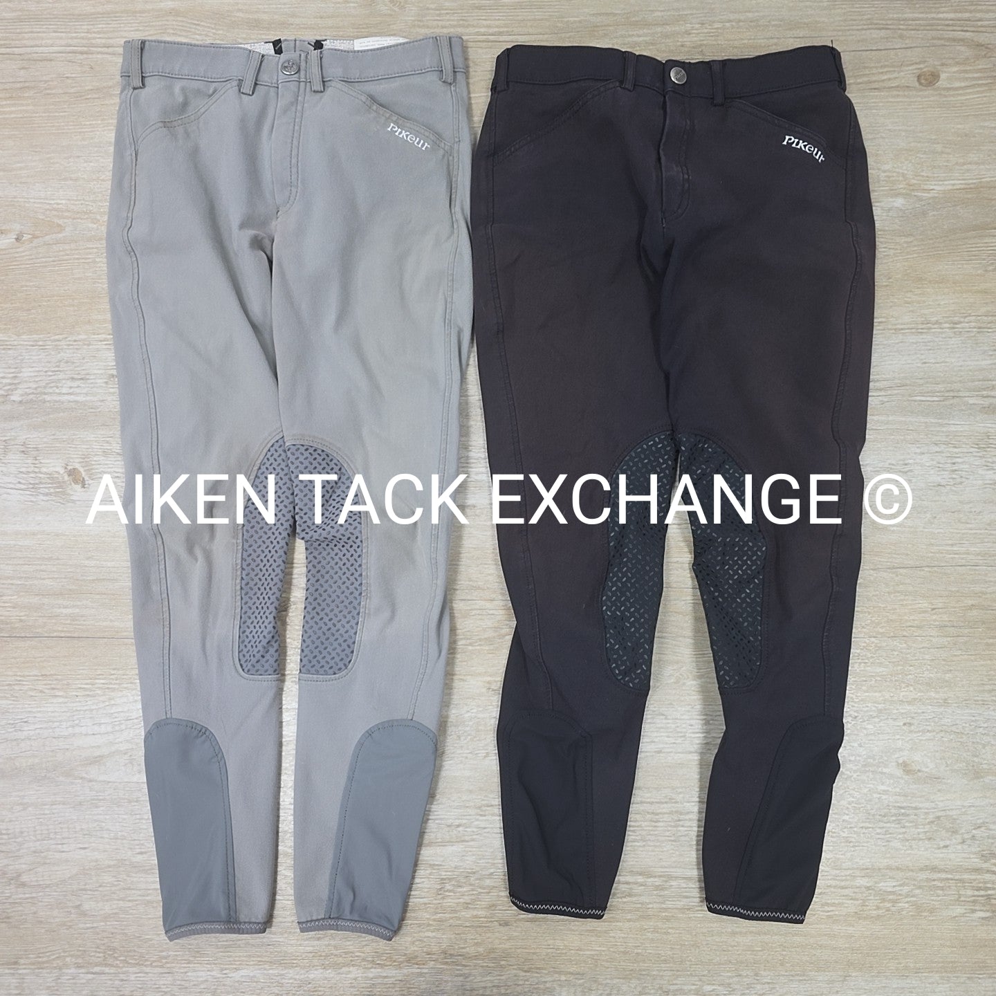 BARGAIN BUNDLE: 2 Pair Pikeur Brooklyn GR K Silicone Knee Patch Breeches, Size 1