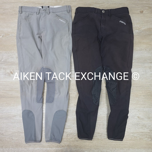 BARGAIN BUNDLE: 2 Pair Pikeur Brooklyn GR K Silicone Knee Patch Breeches, Size 1