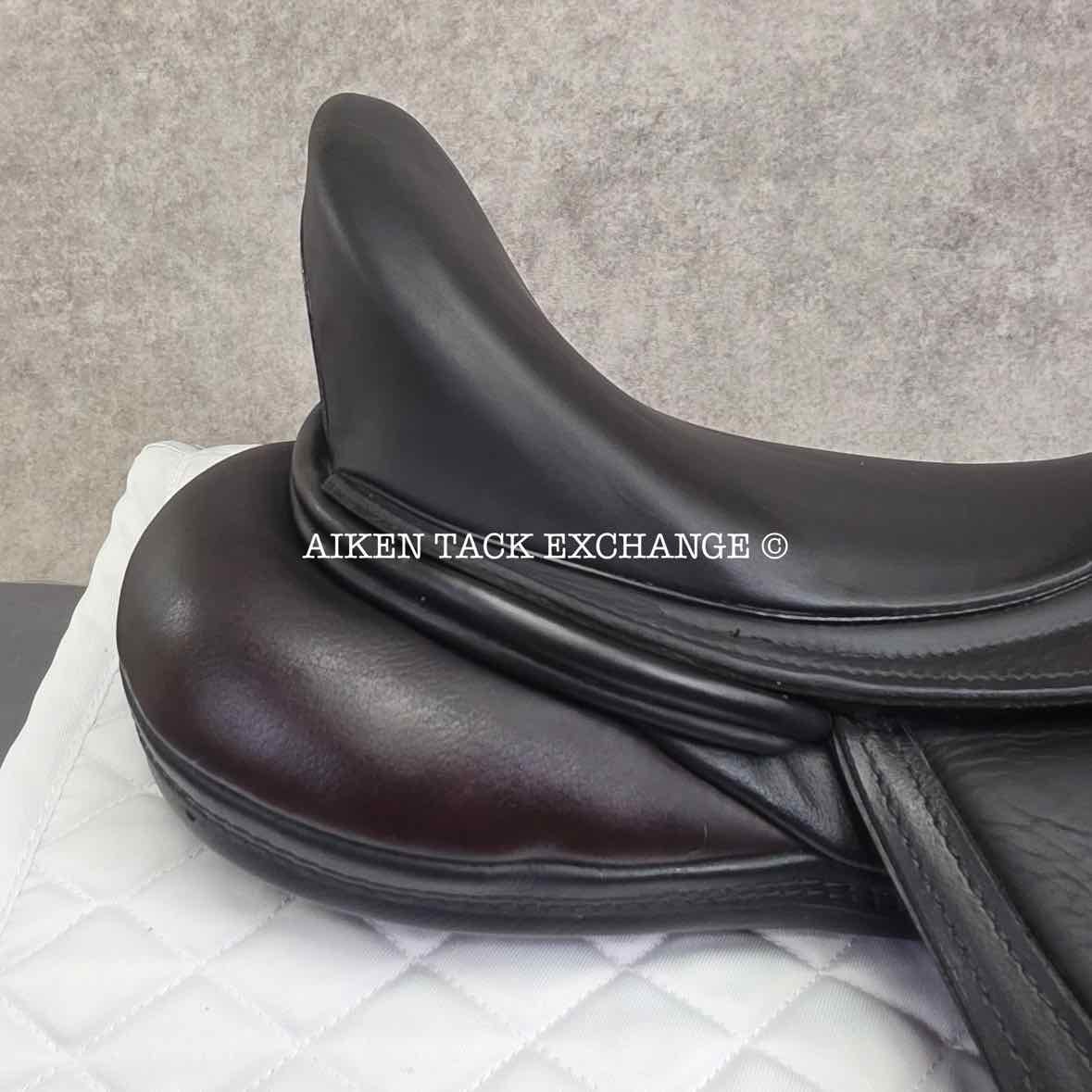2019 Custom Saddlery Advantage R Monoflap Dressage Saddle, 17.5" Seat, Adjustable Tree, Wool Flocked Hybrid Panels