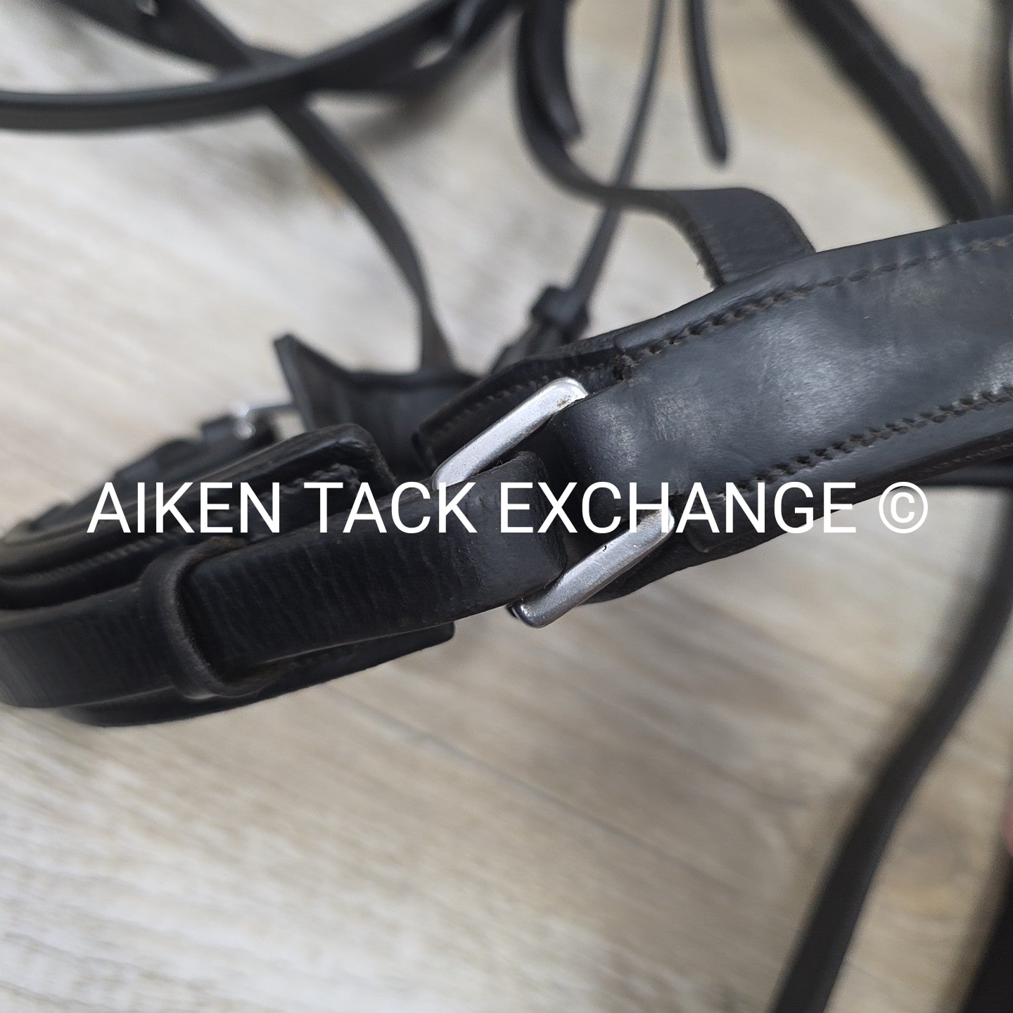 KL Select Monocrown Double Weymouth Bridle with Both Reins, Black, Size Full