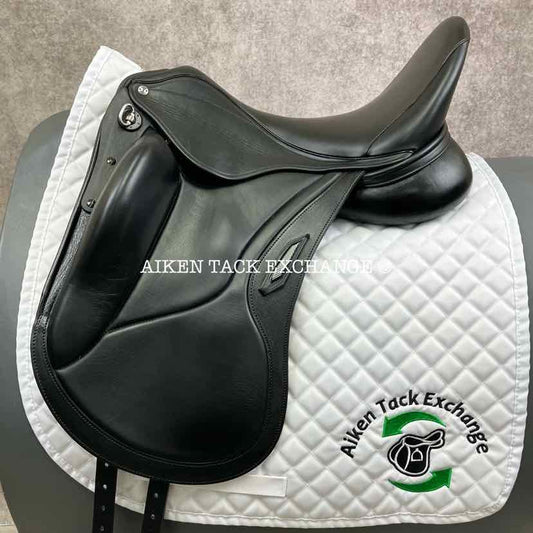 2021 Aviar Rook 2.0 Monoflap Dressage Saddle, 17.5" Seat, Adjustable Tree, Foam Panels