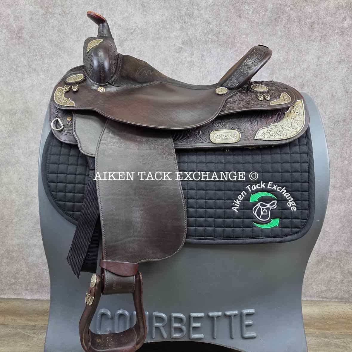 2001 Circle Y 2375 Equitation Western Saddle, 16.5" Seat, Regular Tree - Semi QH Bars
