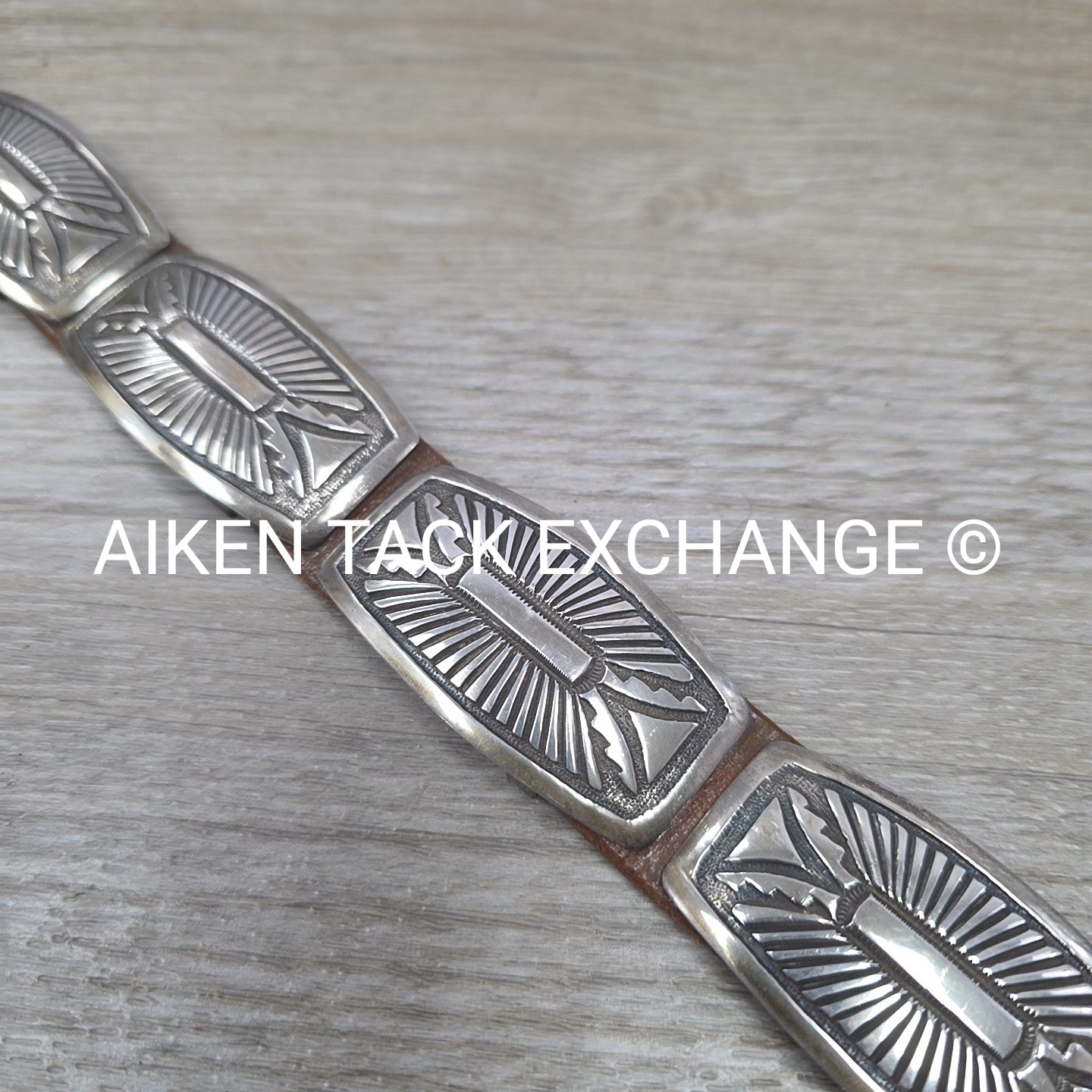 Rick Martinez Navajo Sterling Silver Concho Belt, 32