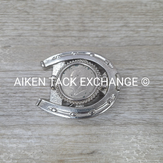 Eisenhower Dollar Horseshoe Belt Buckle