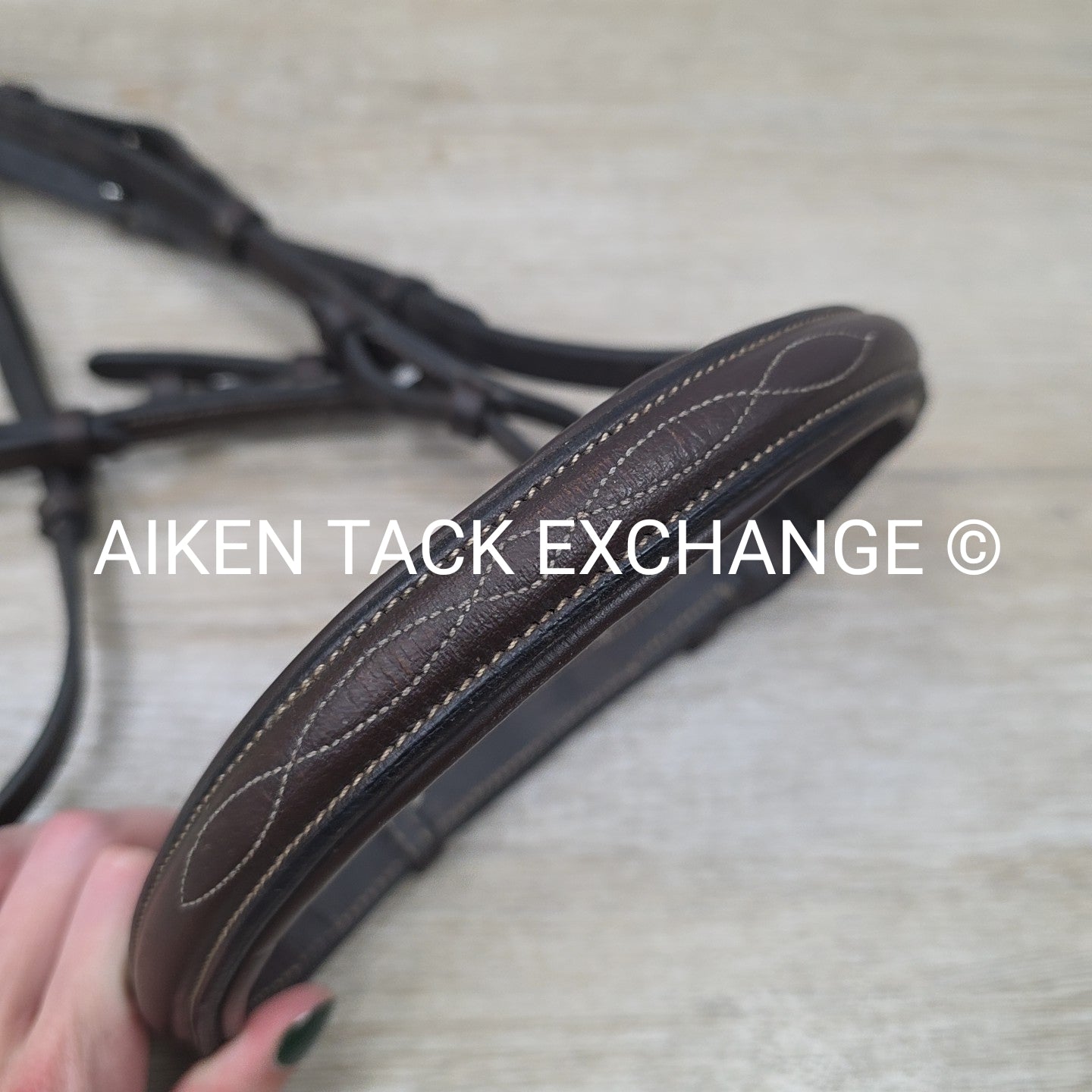 Raised Fancy Stitched Bridle with Laced Reins, Brown, Size Full