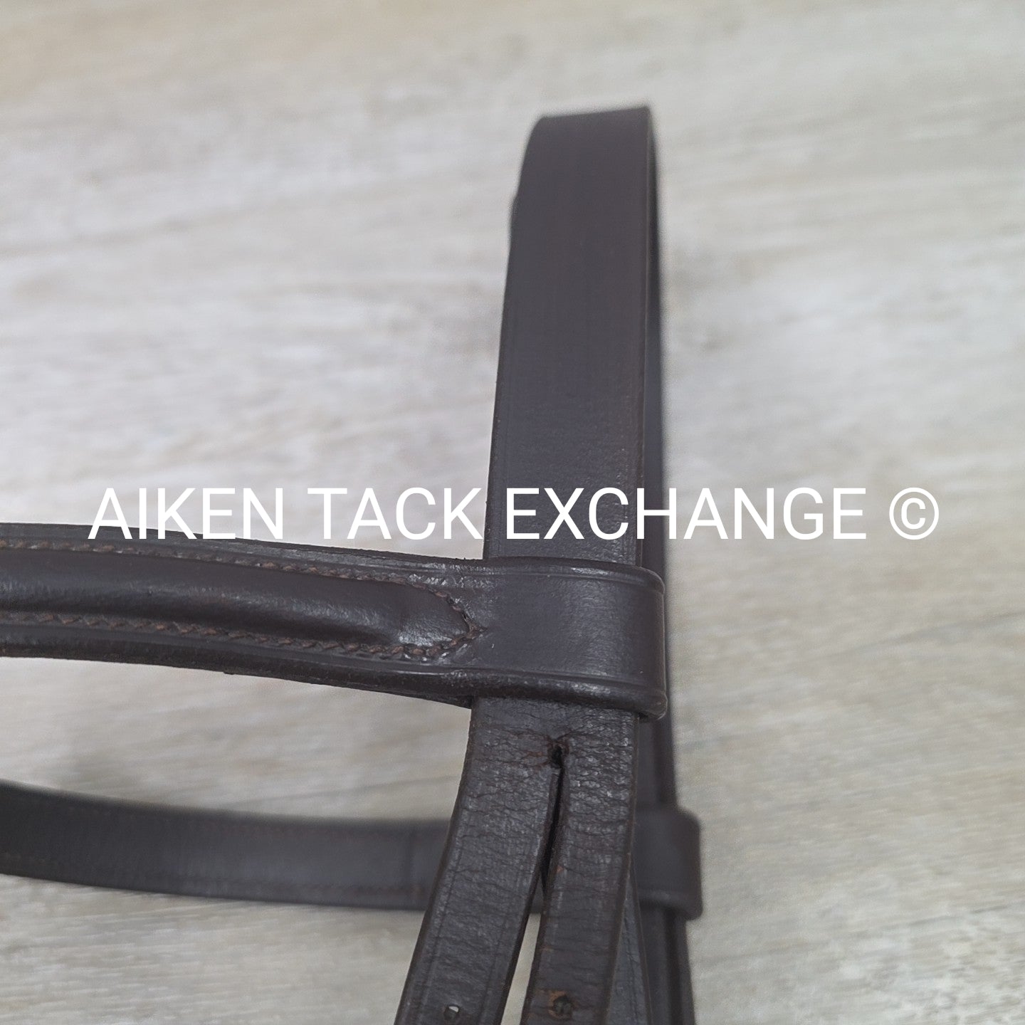 Plain Raised Bridle, No Reins, Brown, Size Full