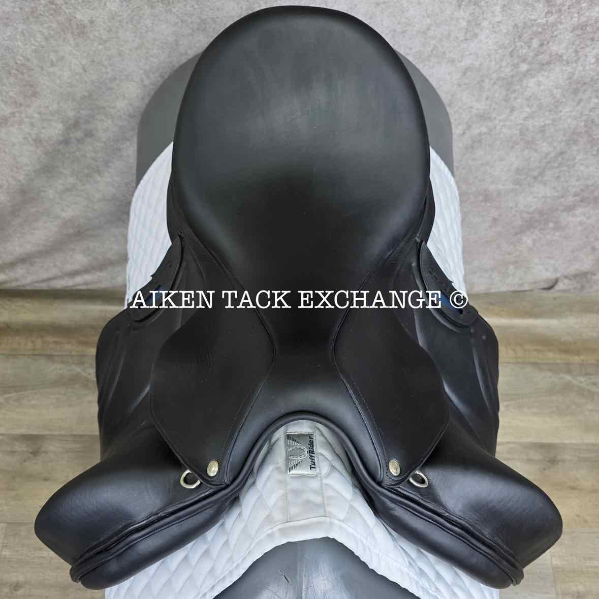 2014 Devoucoux Loreak Monoflap Dressage Saddle, 18.5" Seat, 3 Flap, Medium Wide Tree, D3D Panels, Full Buffalo Leather