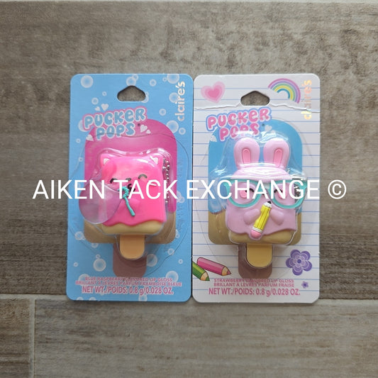 Claire's Pucker Pops Flavored Lip Gloss Set (2 Count)