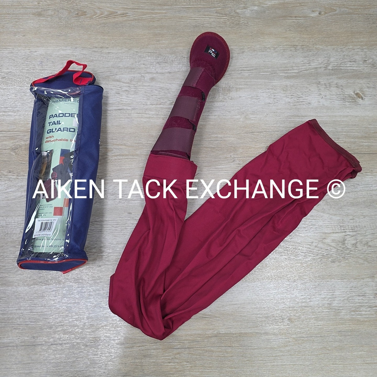 Premier Equine Padded Tail Guard w/ Detachable Tail Bag, Burgundy