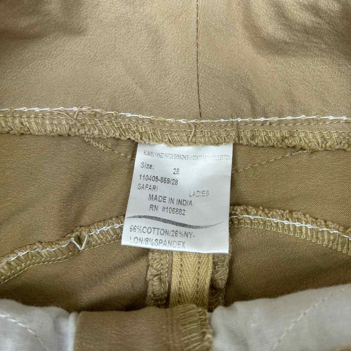 Equine Couture Knee Patch Breeches, Size 28