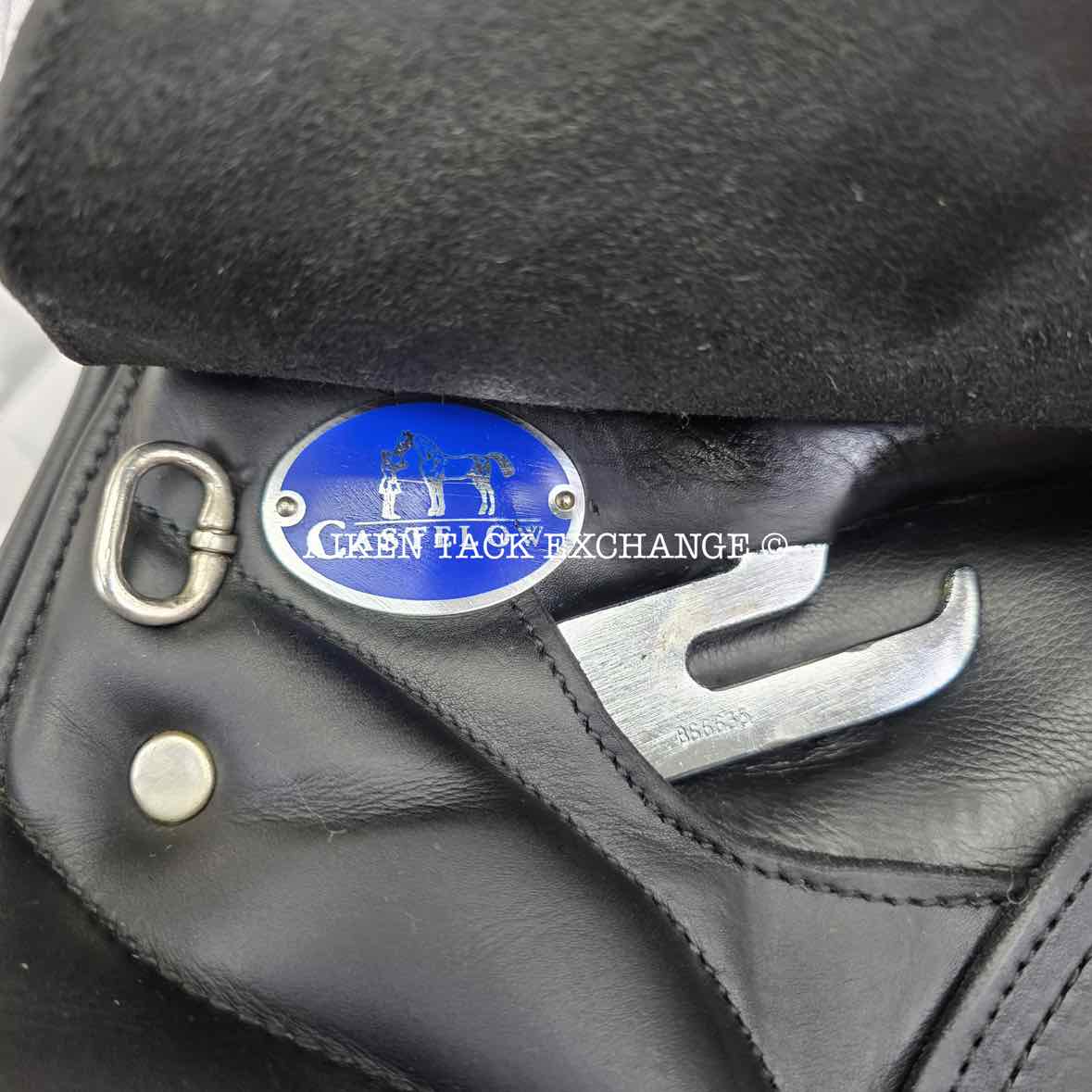 Richard Castelow Dressage Saddle, 17.5" Seat, Short Flap, Medium Wide Tree, Wool Flocked Panels