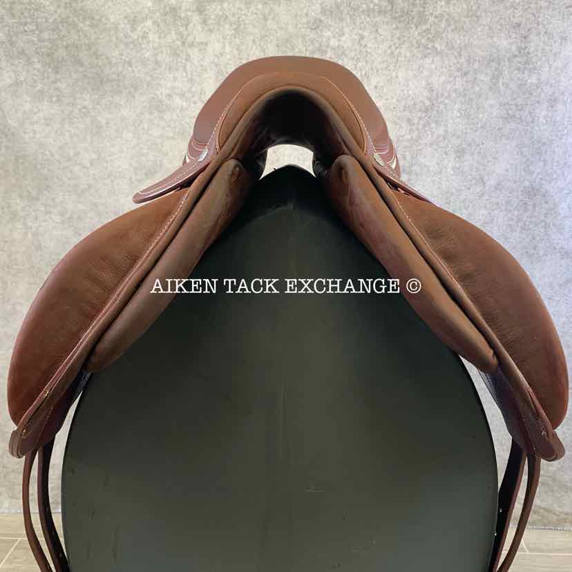 2023 Devoucoux Chiberta K Monoflap Jump Saddle, 16.5" Seat, 0KA Flap, Medium Tree, D3D Panels, Full Buffalo Leather