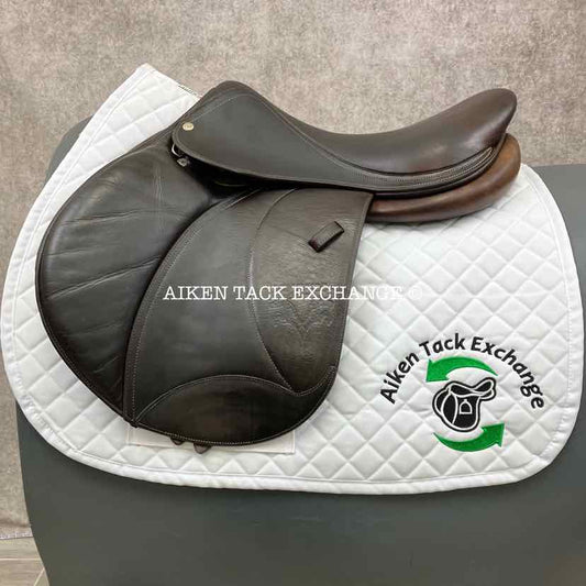 **SOLD** 2013 Voltaire Palm Beach Close Contact Jump Saddle, 17" Seat, 2A Flap, Medium Wide Tree, FIN Panels, Full Buffalo Leather