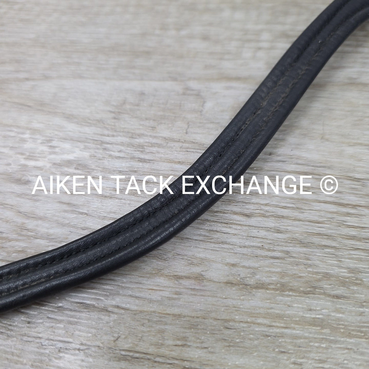 Padded Curved Browband, Black, Size Cob