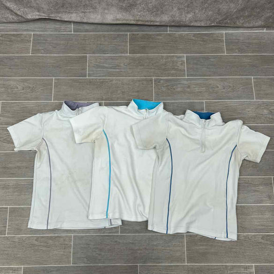 BARGAIN BUNDLE: Riding Sport by Dover Short Sleeve Sun Shirts, 2 Large, 1 XLarge