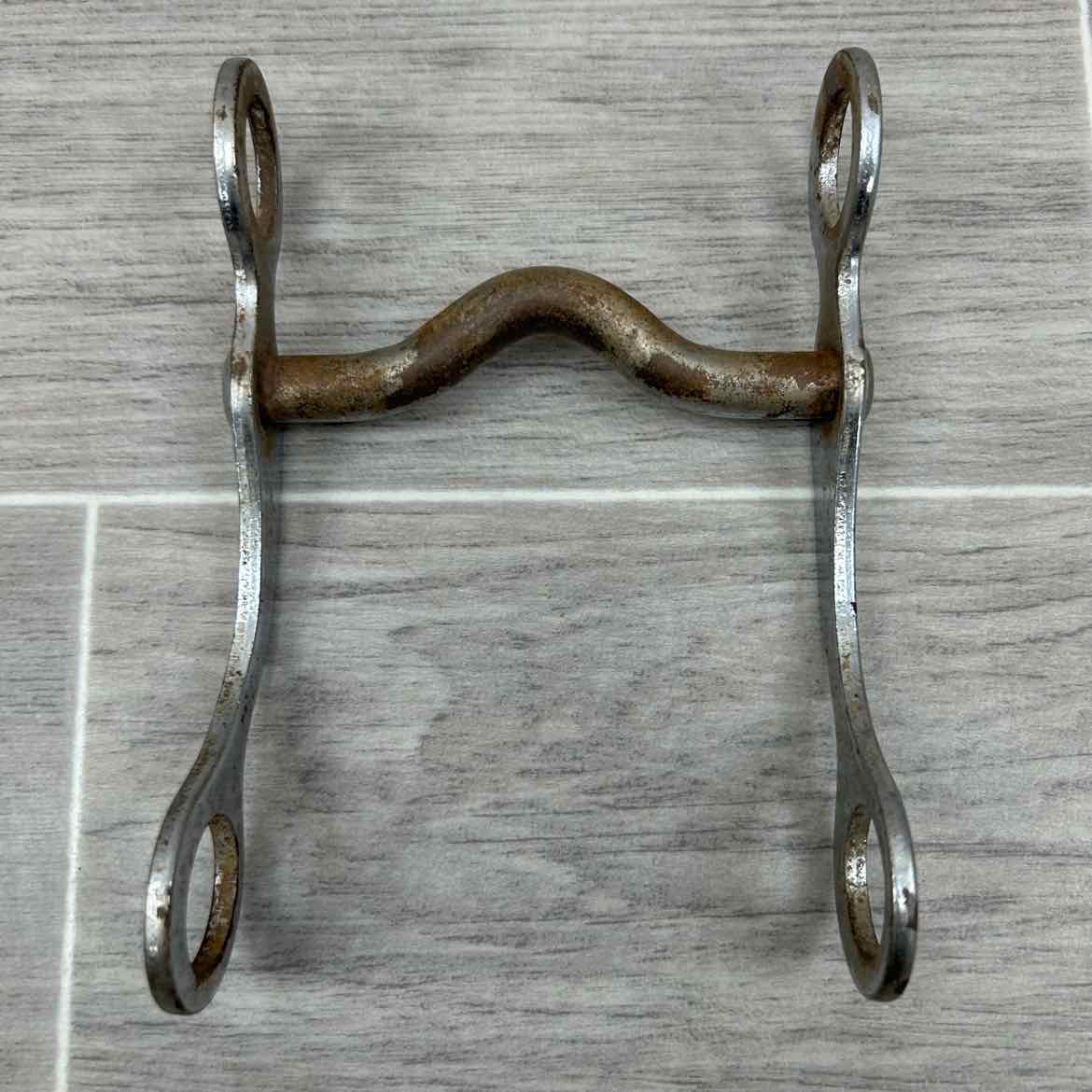 Plated Mullen Mouth Shanked Bit 4"